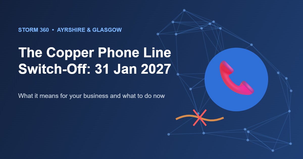 UK copper phone line PSTN switch-off 31 January 2027 guide for businesses